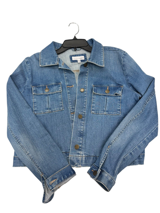 Jacket Denim By Loft In Blue Denim, Size: M