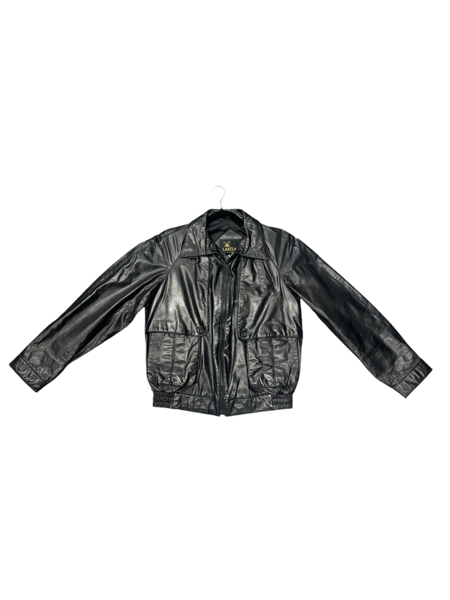 Jacket Leather By Cmb In Black, Size: S