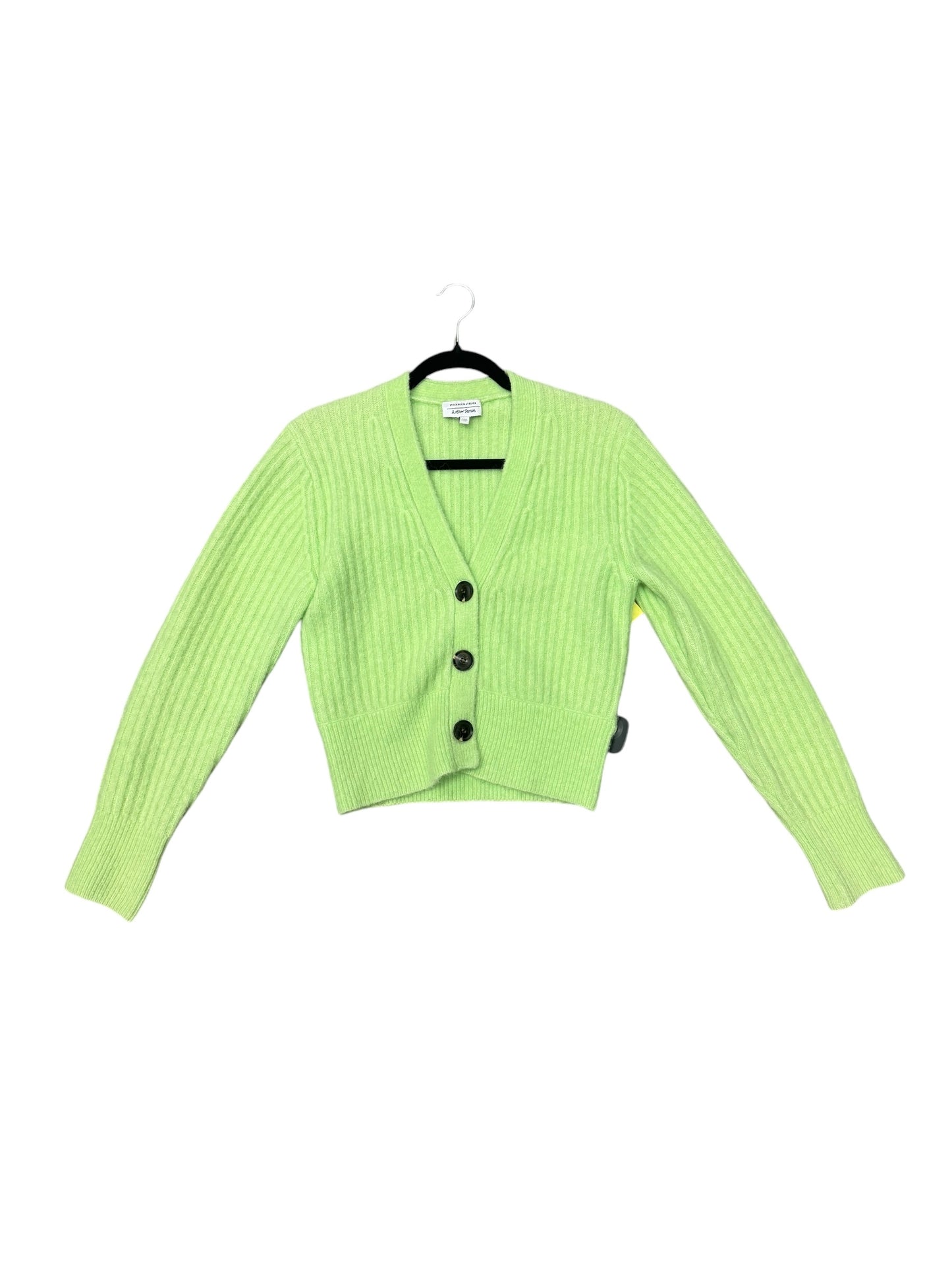 Sweater Cardigan By Cmc In Green, Size: Xs