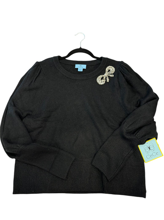 Sweater By Cece In Black, Size: L