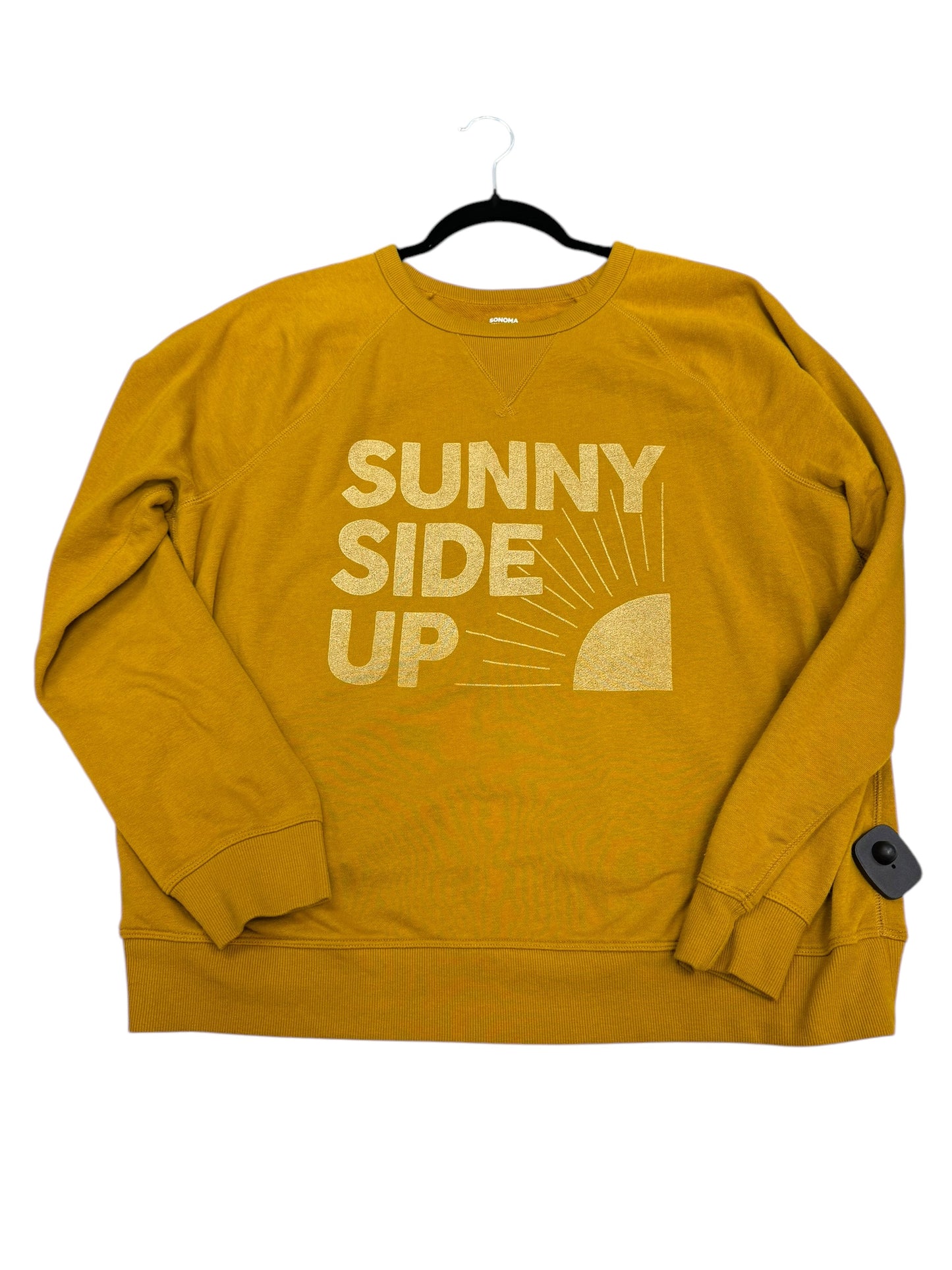 Sweatshirt Crewneck By Sonoma In Yellow, Size: Xl