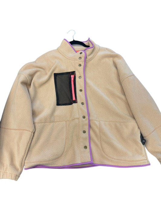 Jacket Fleece By Wild Fable In Tan, Size: L