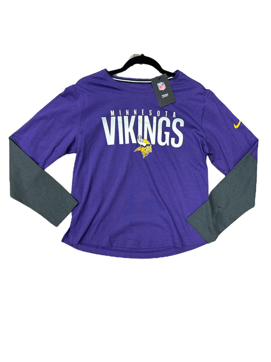 Top Long Sleeve By Nfl In Purple, Size: M