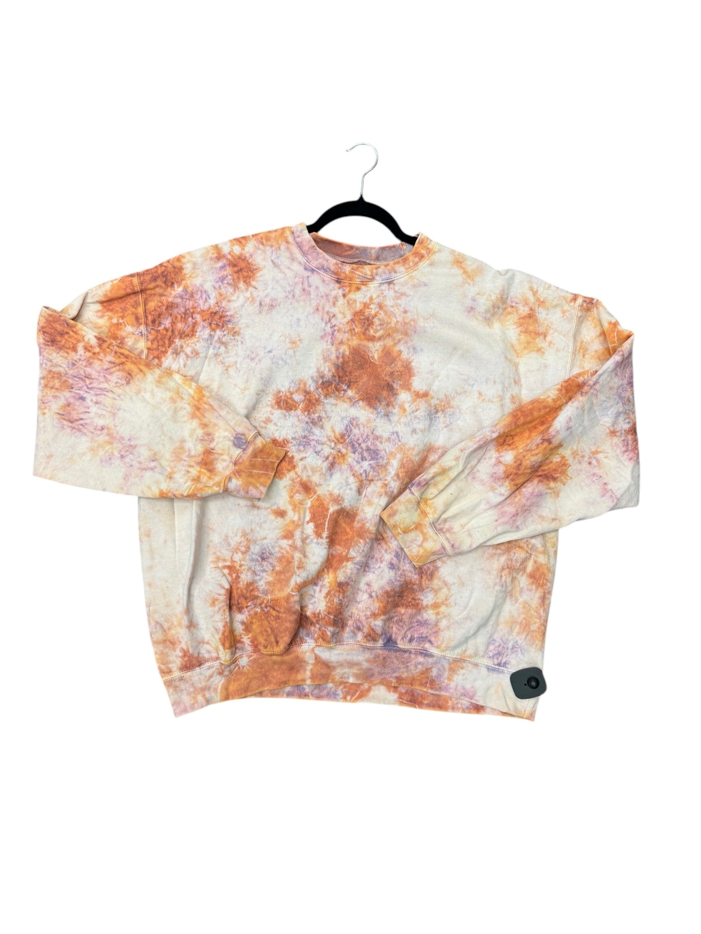 Sweatshirt Crewneck By Clothes Mentor In Tie Dye Print, Size: L