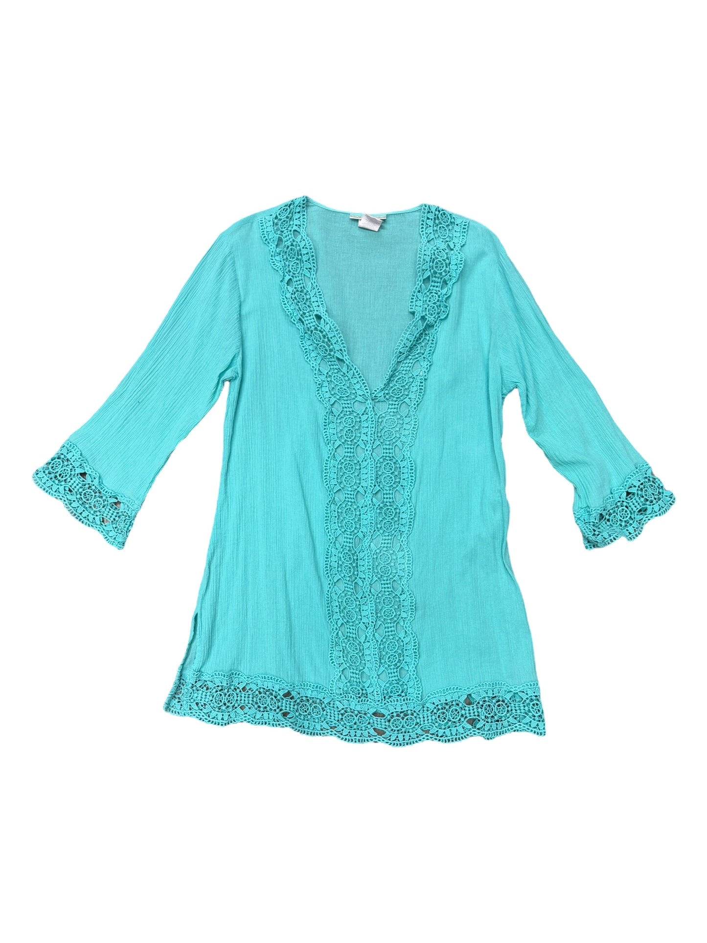 Swimwear Cover-up By La Blanca In Aqua, Size: M