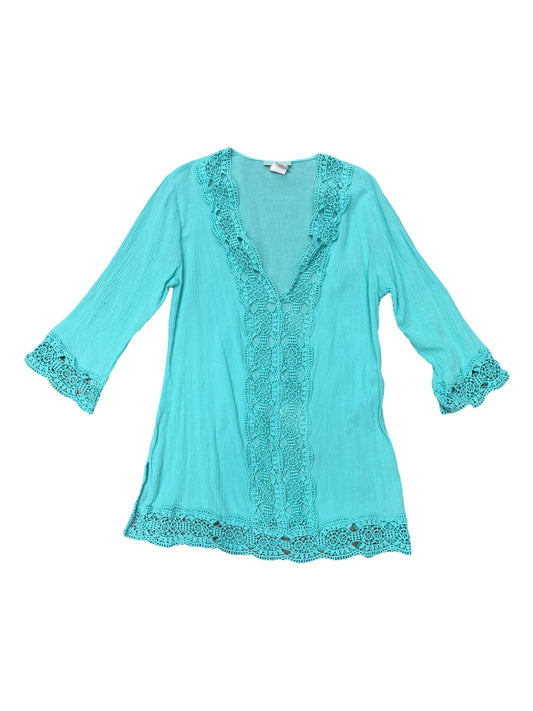 Swimwear Cover-up By La Blanca In Aqua, Size: M