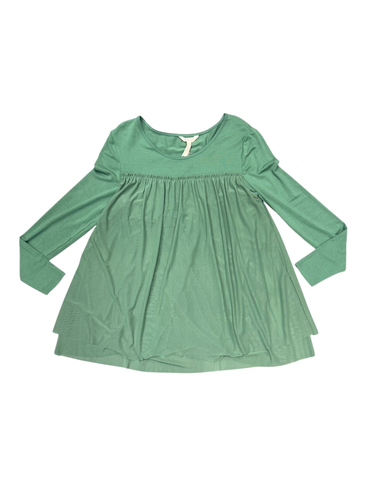 Top Long Sleeve By Matilda Jane In Green, Size: S