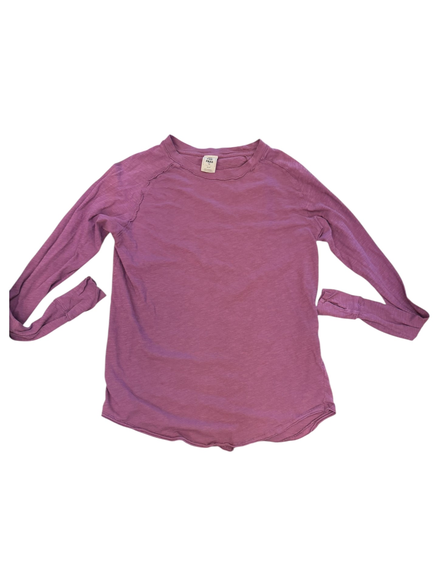 Top Long Sleeve By We The Free In Purple, Size: Xs