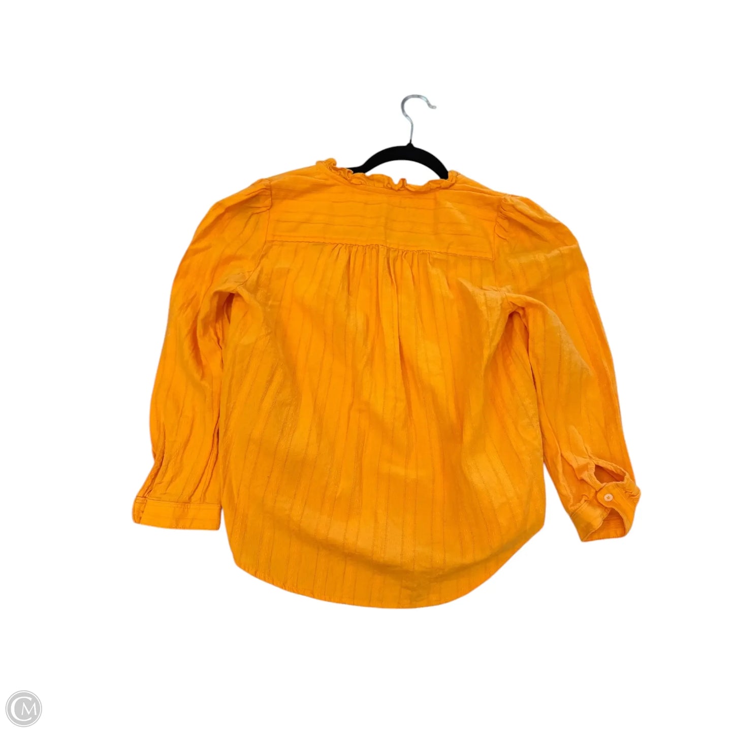 Top 3/4 Sleeve By Loft In Yellow, Size: Sp