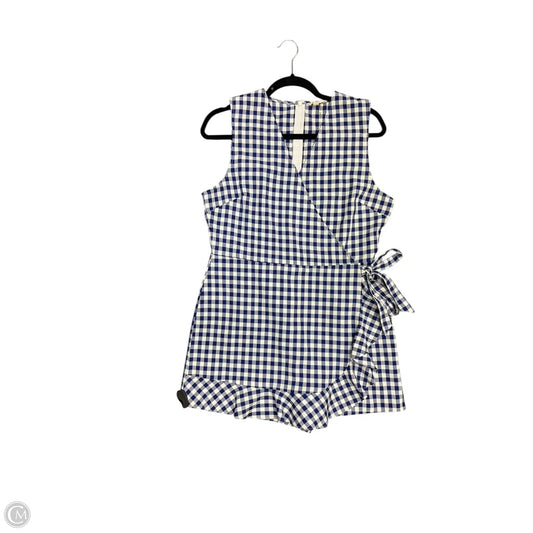 Dress Party Short By Entro In Blue & White, Size: 10