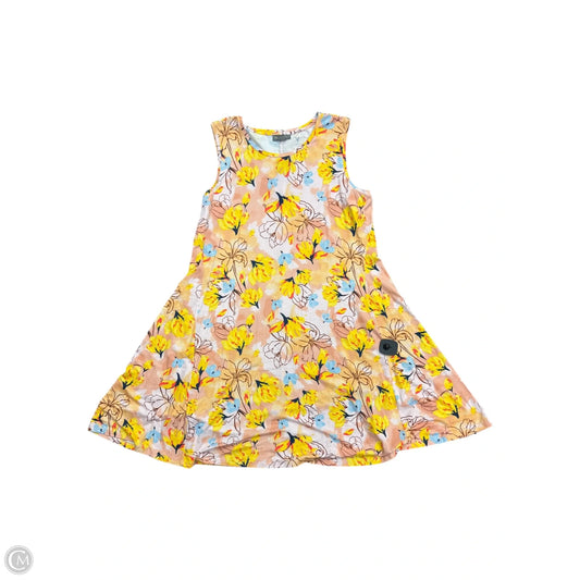 Dress Casual Midi By Style And Company In Peach, Size: 14