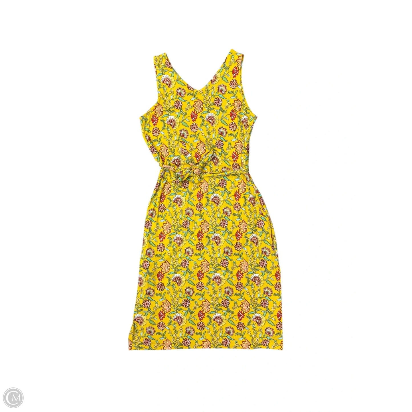 Dress Casual Midi By St Johns Bay In Yellow, Size: 6p