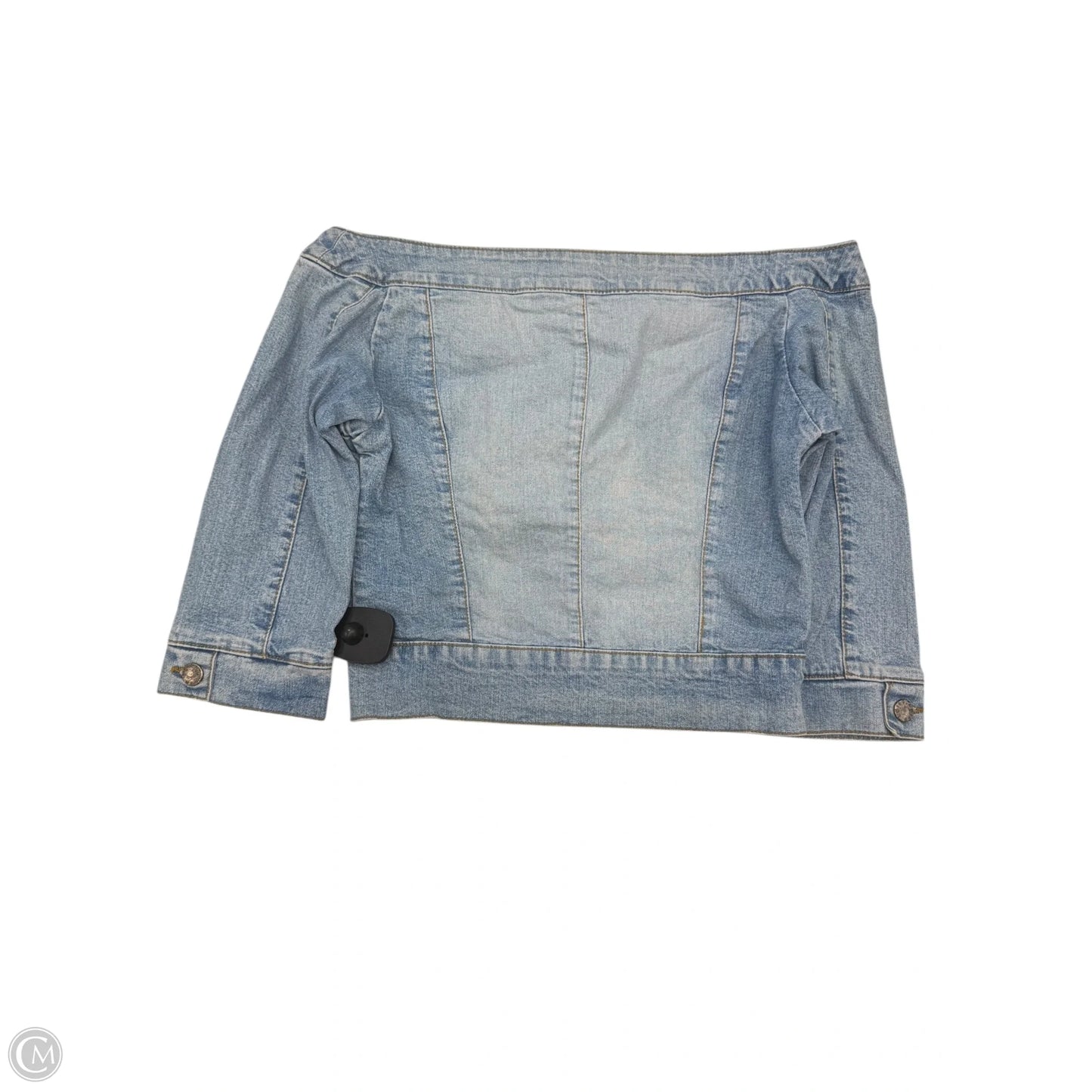 Top 3/4 Sleeve By Clothes Mentor In Blue Denim, Size: S