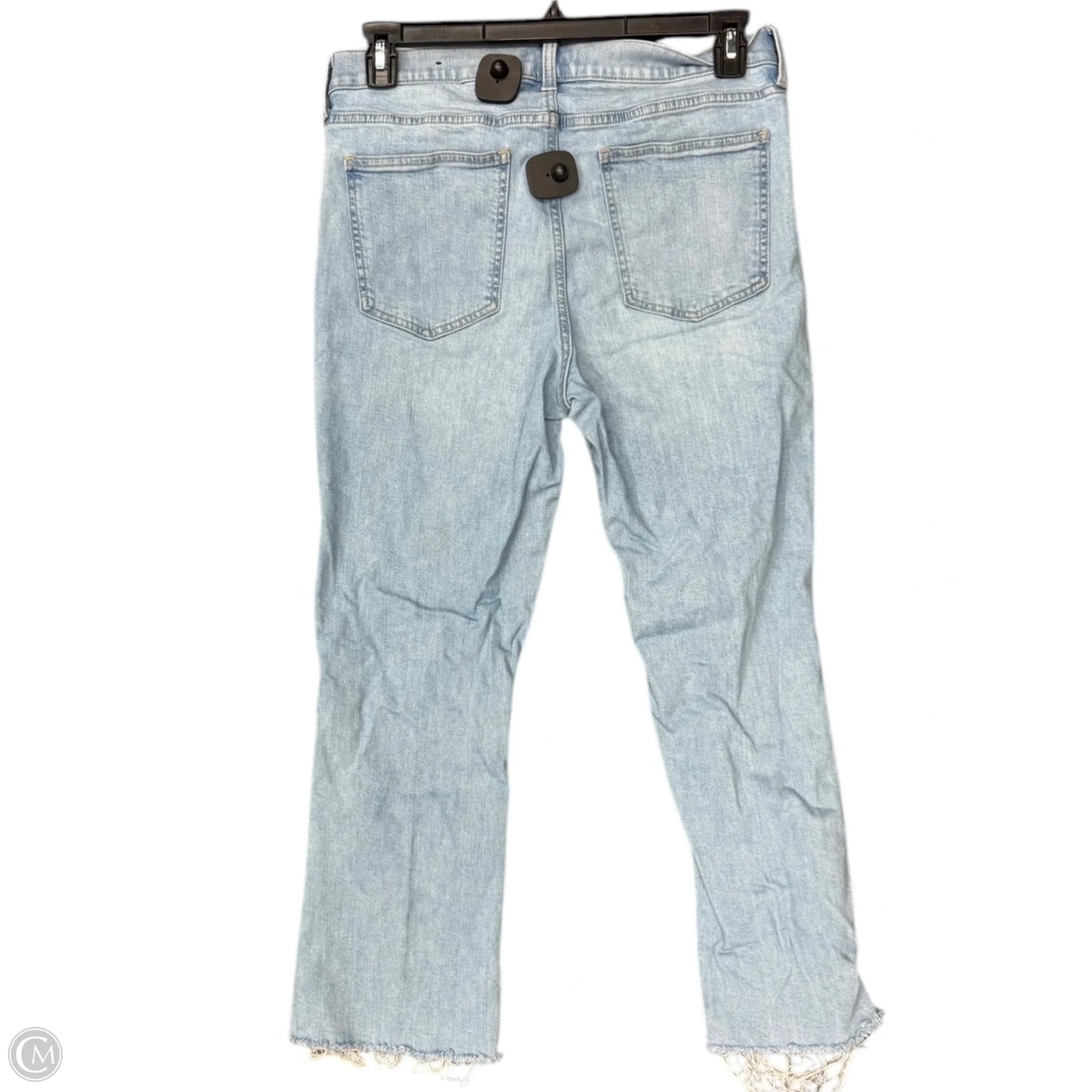 Jeans Cropped By Gap In Blue Denim, Size: 12