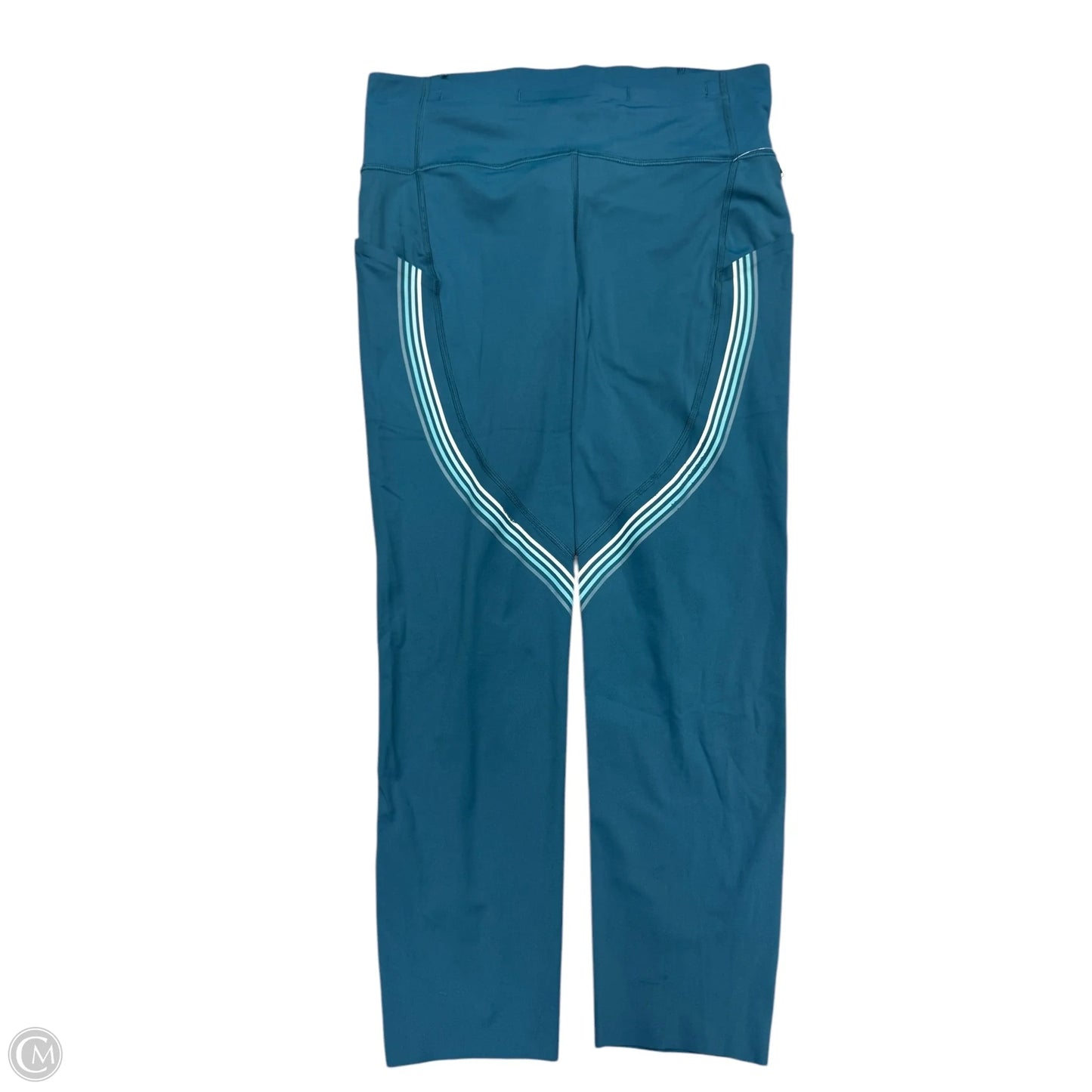 Athletic Capris By Lululemon In Teal, Size: L