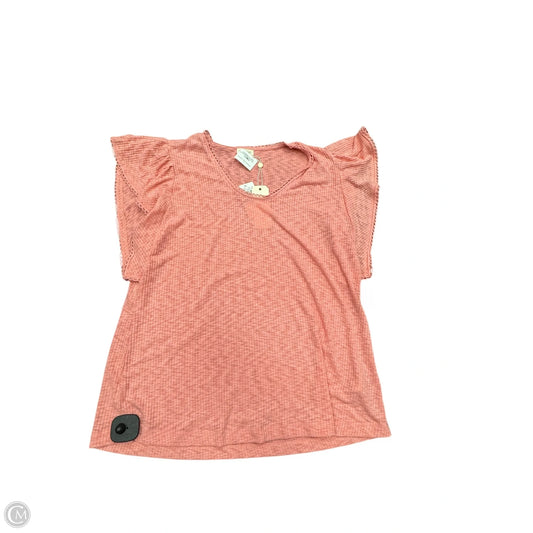 Top Short Sleeve By Clothes Mentor In Pink, Size: Xl