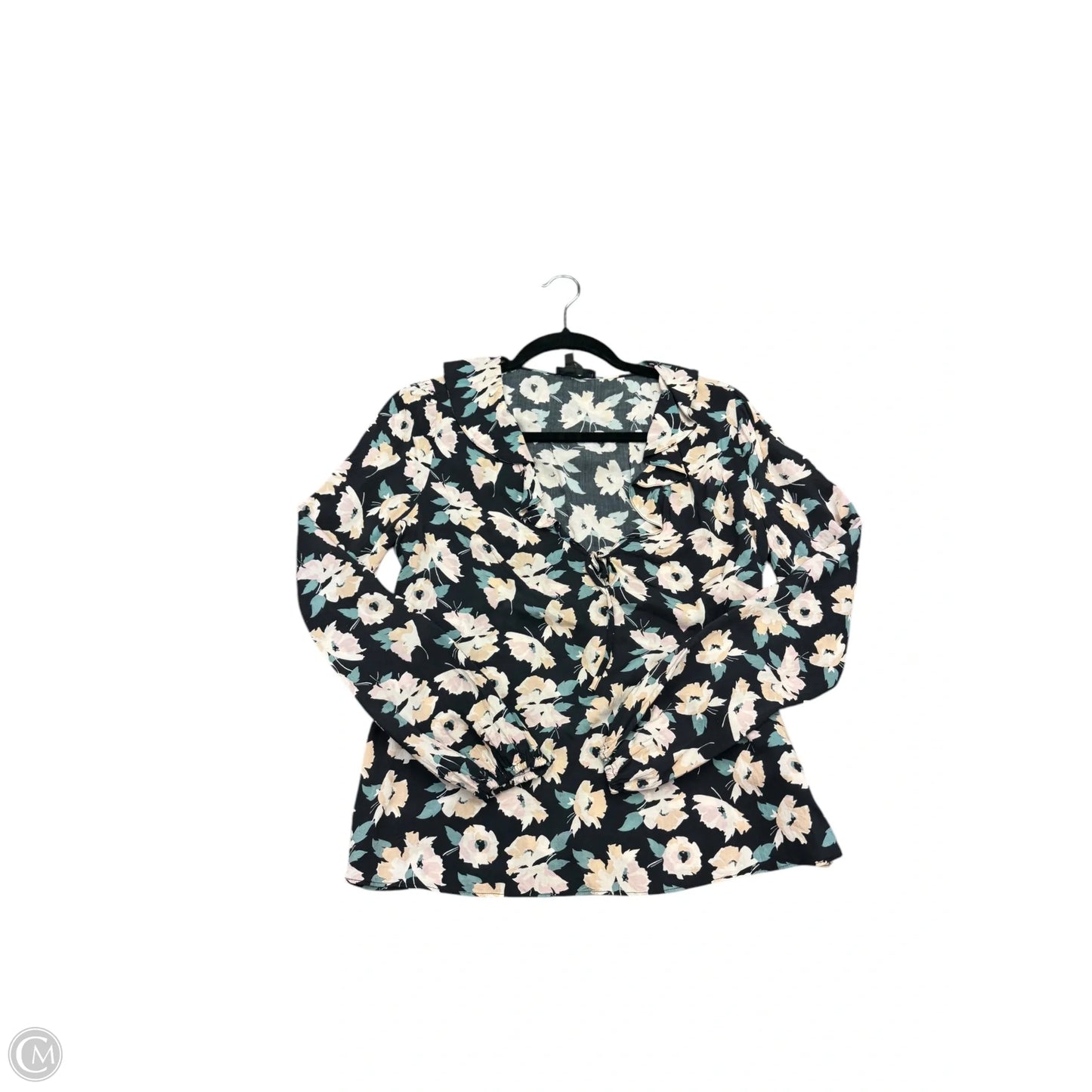 Blouse Long Sleeve By Paige In Black, Size: S