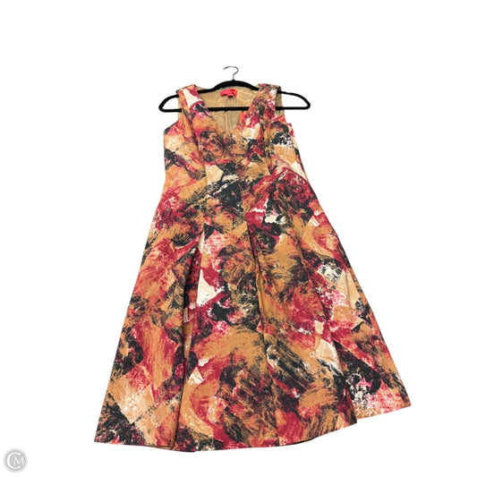 Dress Casual Midi By Clothes Mentor In Brown, Size: 6