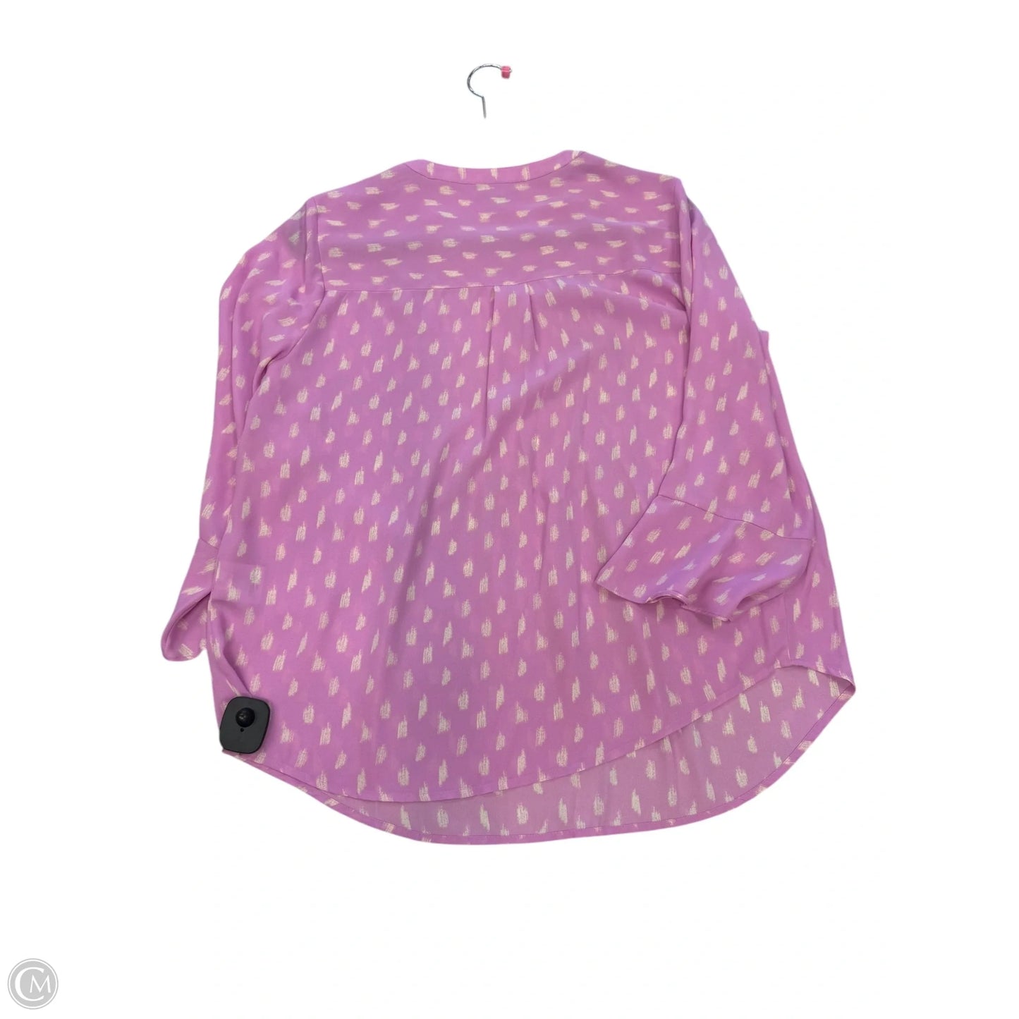 Blouse 3/4 Sleeve By Style And Company In Pink, Size: M