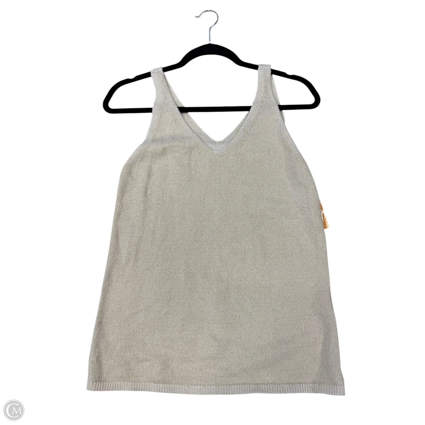 Top Sleeveless By Loft In Gold, Size: Xs