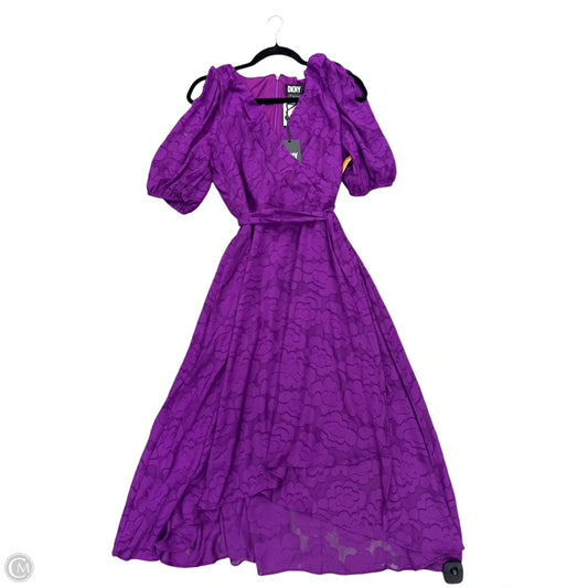 Dress Casual Maxi By Dkny In Purple, Size: 12
