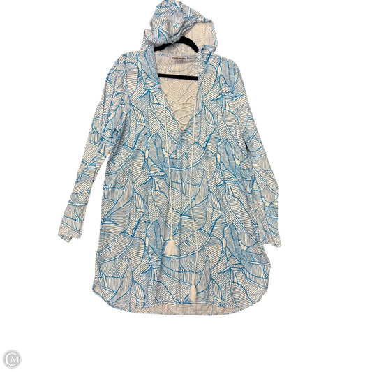 Swimwear Cover-up By Charlie Holiday In Blue & White, Size: L