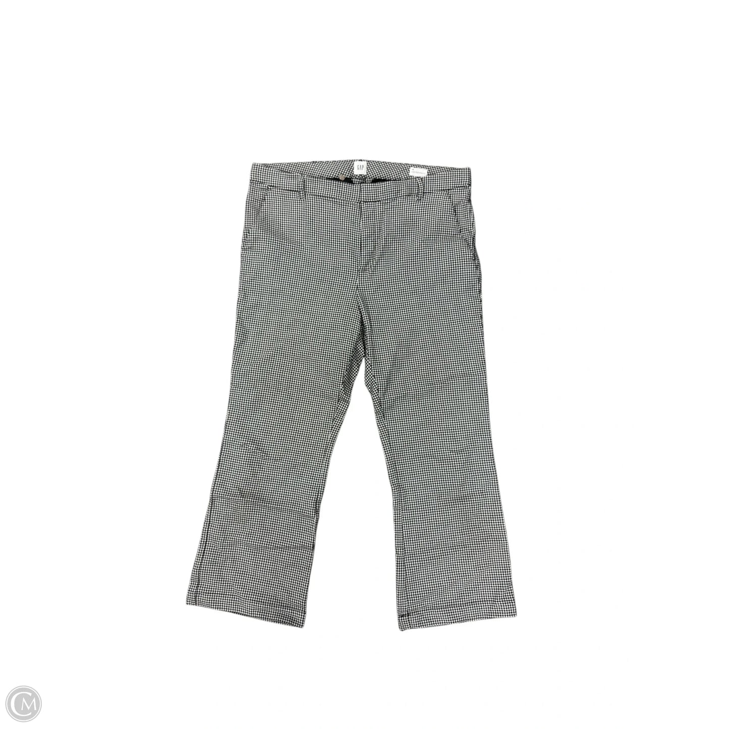 Pants Cropped By Gap In Black & White, Size: 18
