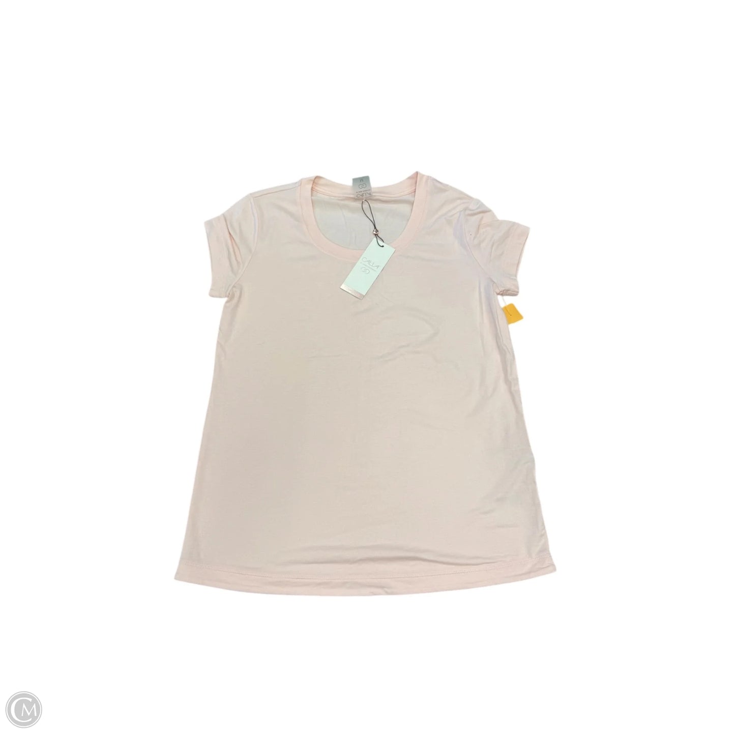 Athletic Top Short Sleeve By Calia In Pink, Size: M