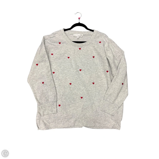 Top Long Sleeve By Chelsea And Theodore In Grey, Size: 2x