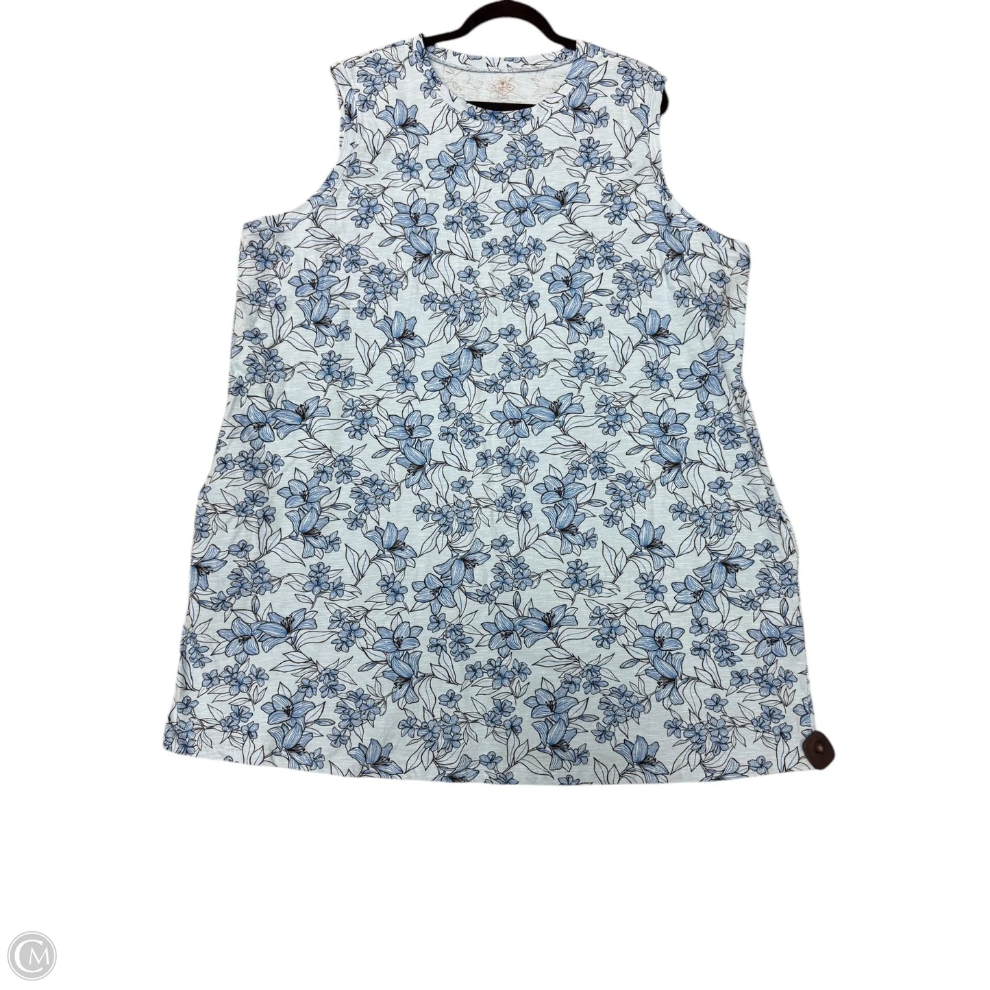 Dress Casual Midi By St Johns Bay In Blue, Size: 24