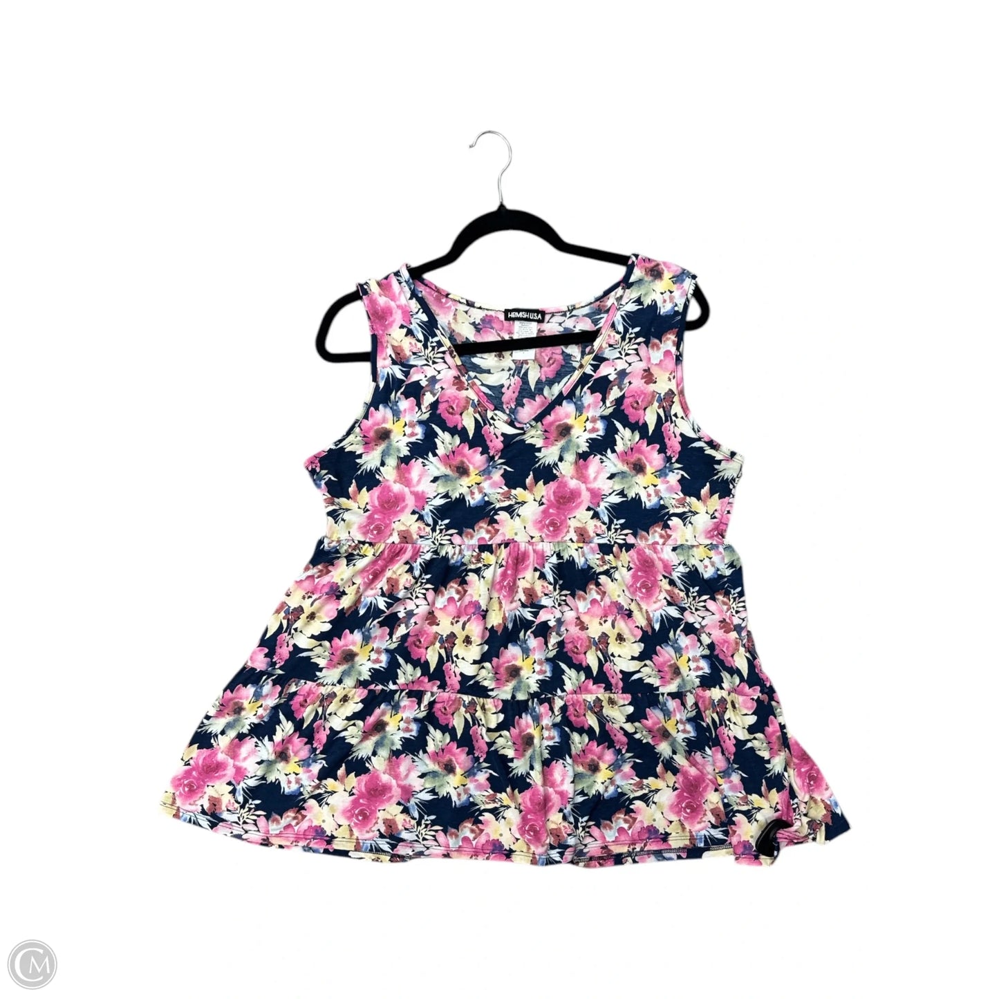 Top Sleeveless By Heimish Usa In Floral Print, Size: L