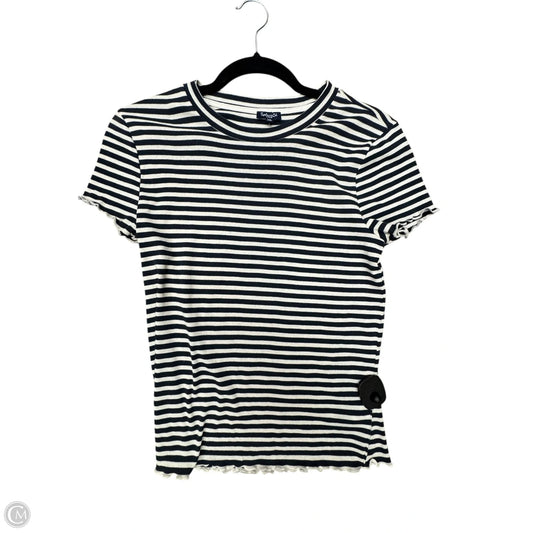 Top Short Sleeve By Splendid In Striped Pattern, Size: L