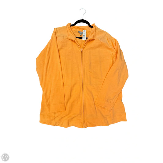Athletic Jacket By Talbots In Orange, Size: 2x