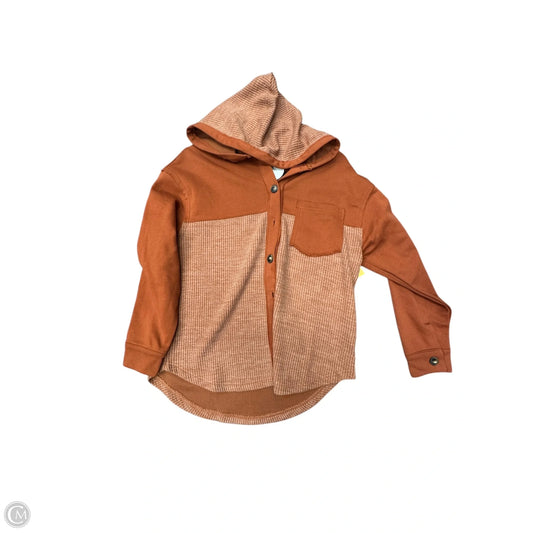 Jacket Shirt By Staccato In Brown, Size: S