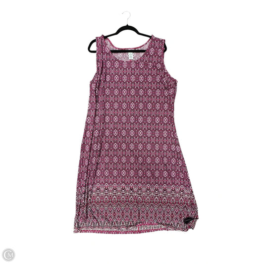 Dress Casual Midi By Catherines In Purple, Size: 26
