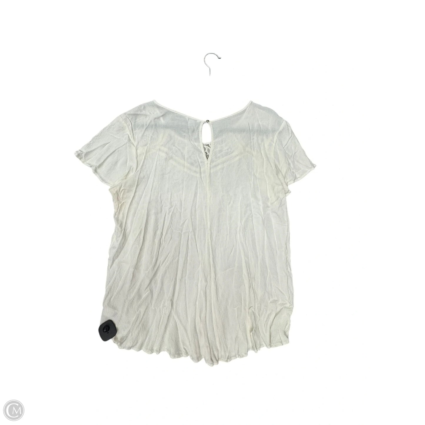 Top Short Sleeve By Sonoma In Cream, Size: 2x