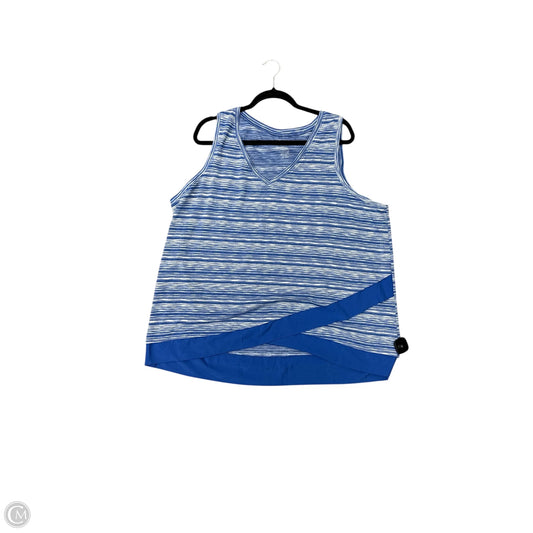 Athletic Tank Top By Livi Active In Blue, Size: 2x