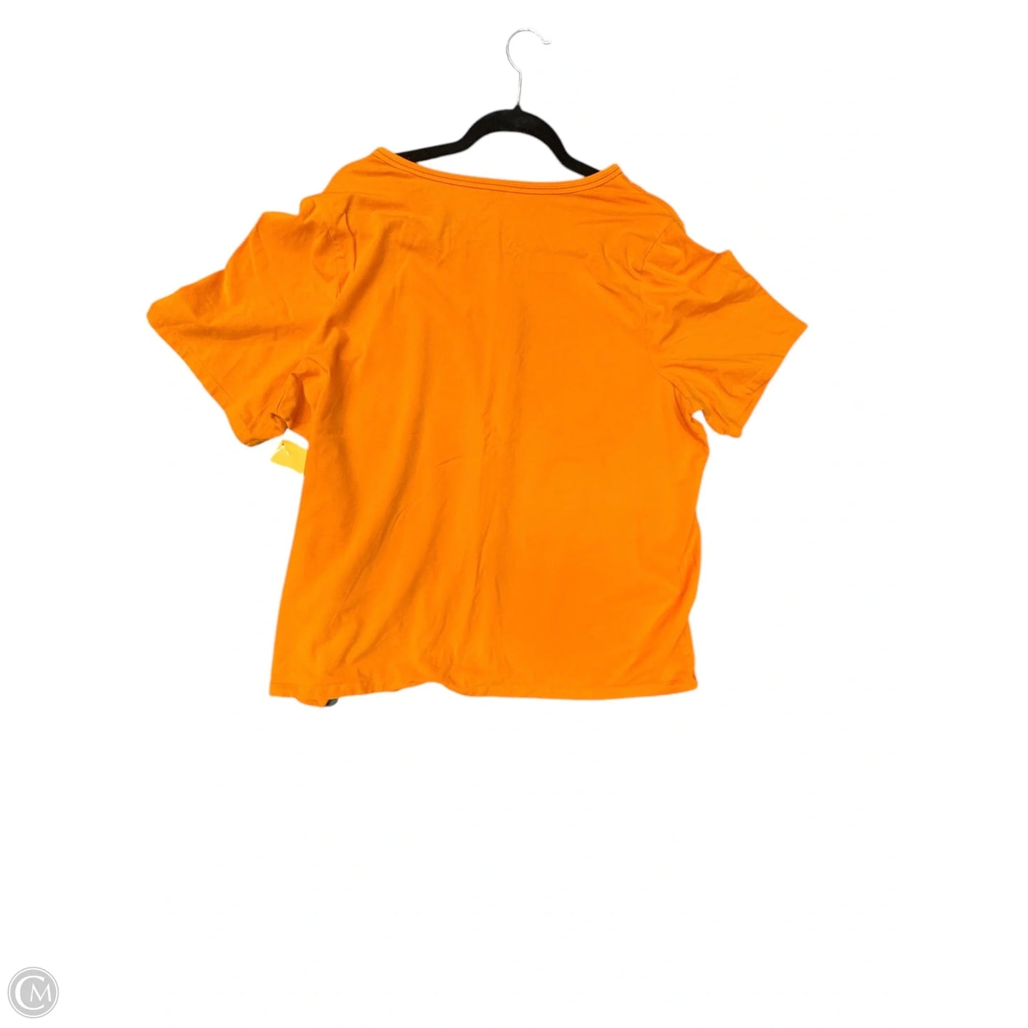 Top Short Sleeve Basic By Catherines In Orange, Size: 1x