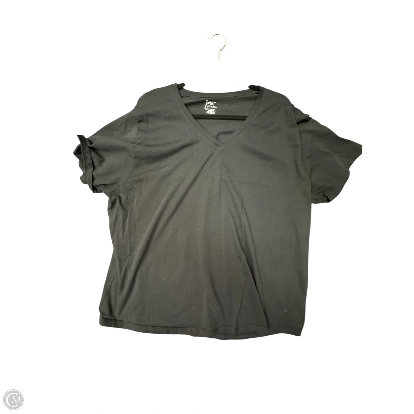 Top Short Sleeve Basic By Just My Size In Black, Size: 5