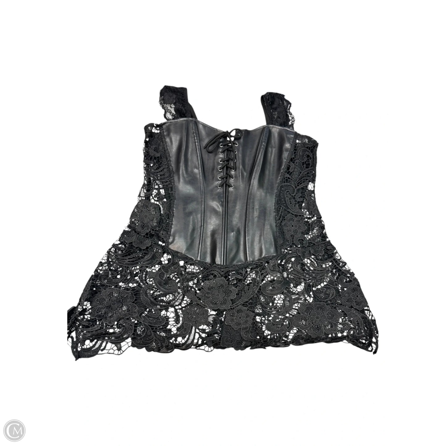 Top Sleeveless By Clothes Mentor In Black, Size: 4x