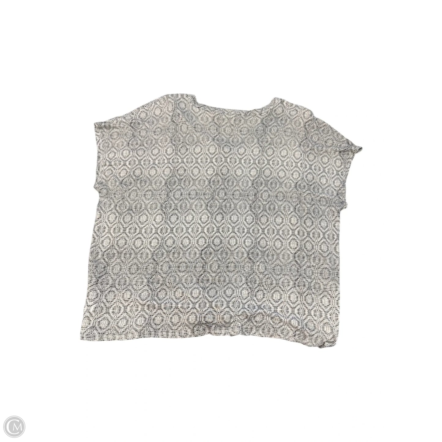 Top Short Sleeve By Artisan Ny In Grey, Size: 2x
