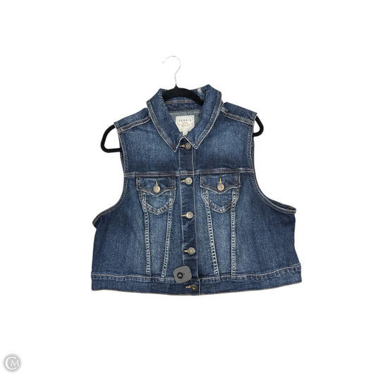 Vest Other By Torrid In Blue Denim, Size: 2x