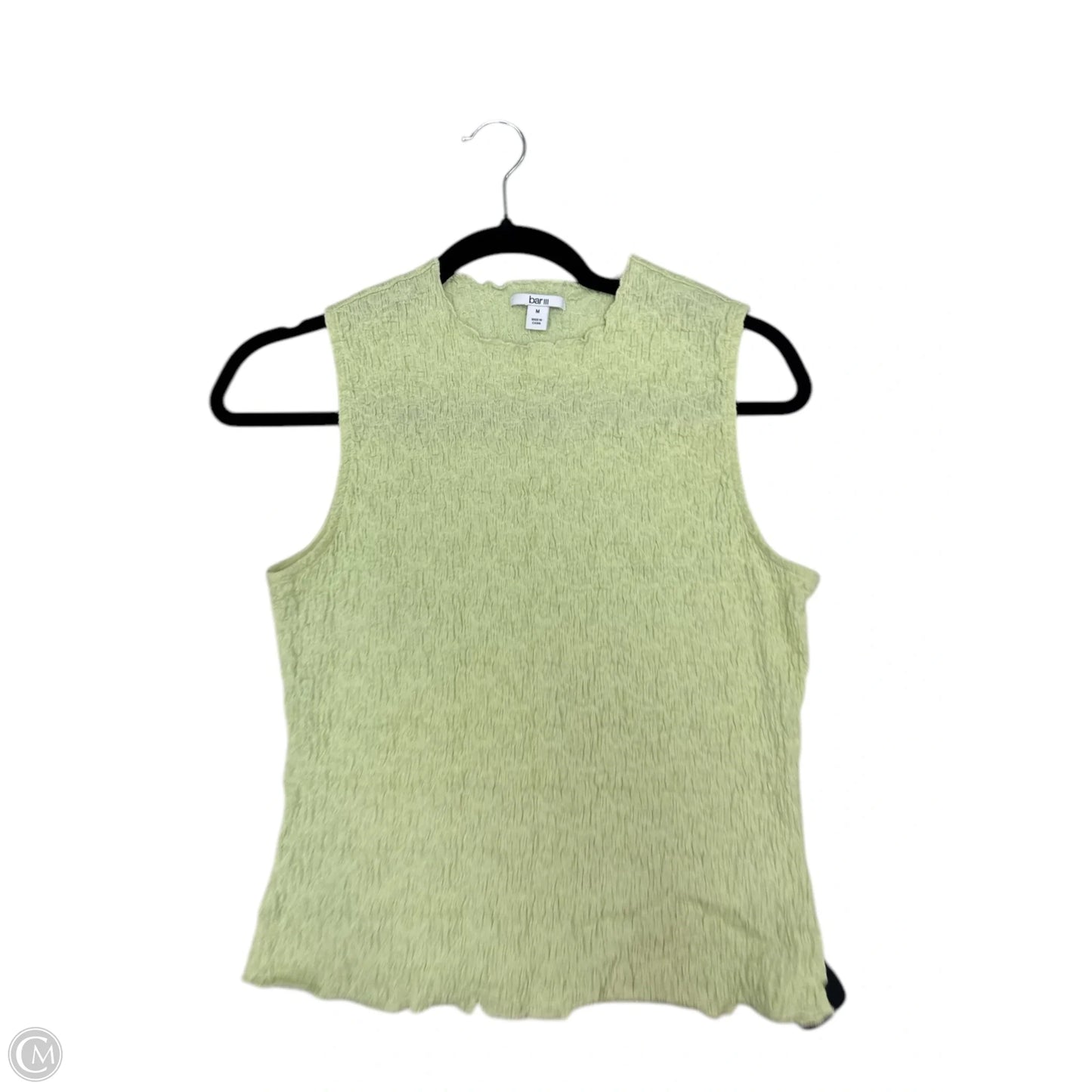Tank Top By Bar Iii In Green, Size: M