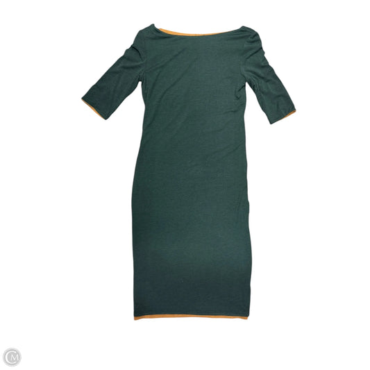 Dress Casual Midi By Prana In Green & Tan, Size: 4