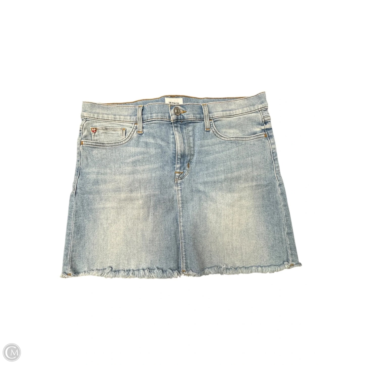 Skirt Mini & Short By Hudson In Blue Denim, Size: 10