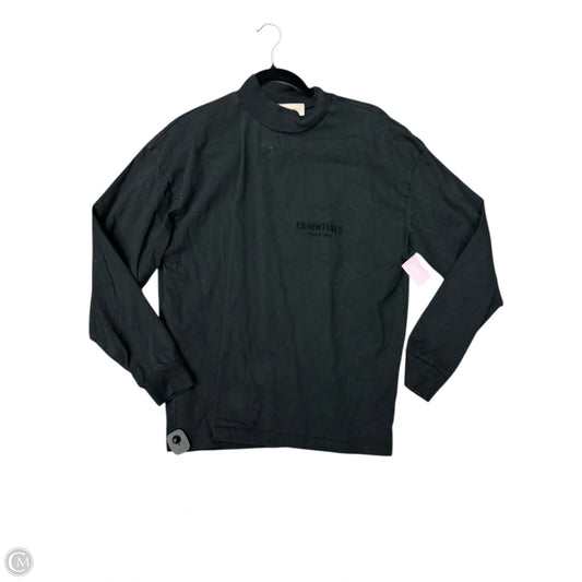 Top Long Sleeve By Essentials In Black, Size: S