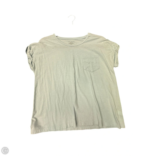 Top Short Sleeve By Max Studio In Blue, Size: L