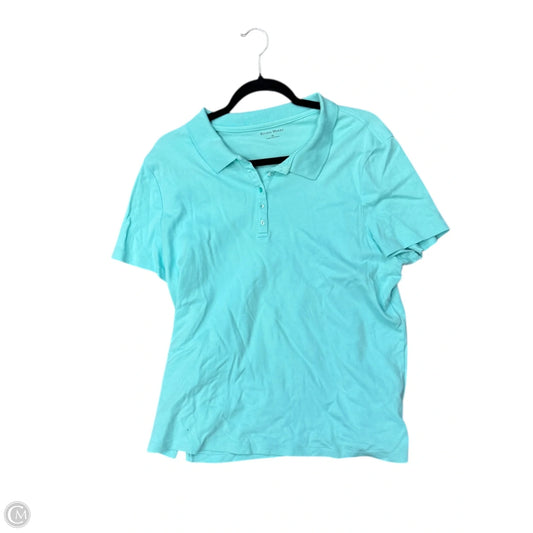 Top Short Sleeve By Studio Works In Aqua, Size: Xl