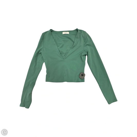 Top Long Sleeve By Babaton In Green, Size: S