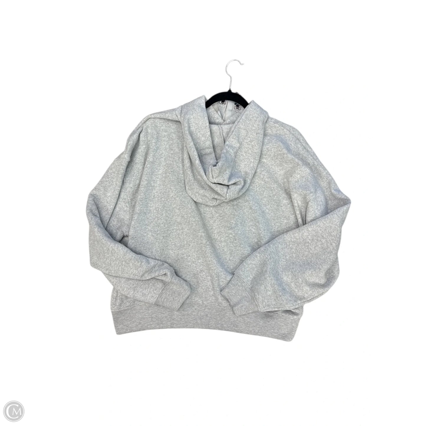Sweatshirt Hoodie By Express In Grey, Size: L